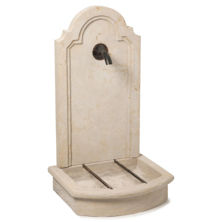 Fontaine décorative en pierre naturelle Atlas Beige L.60xH.105xP.52 cm