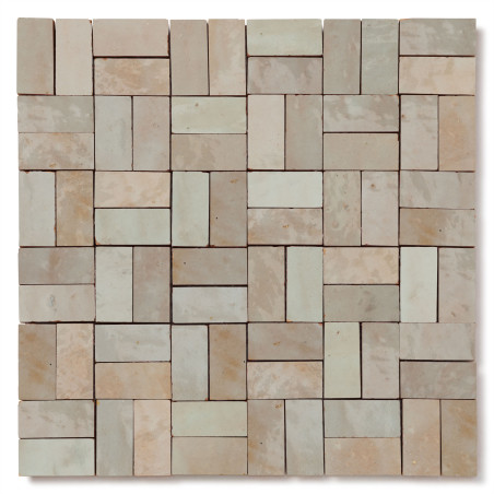 Carrelage Zellige Marocain Gris Beige 2,4x4,9 cm