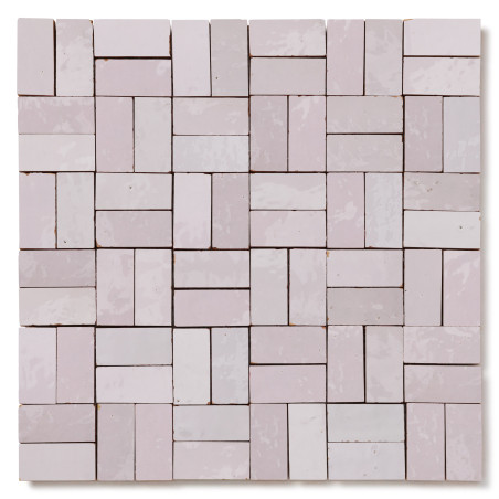 Carrelage Zellige Marocain Rose Pale 2,4x4,9 cm