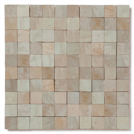 Carrelage Zellige Marocain Gris Beige 3x3 cm