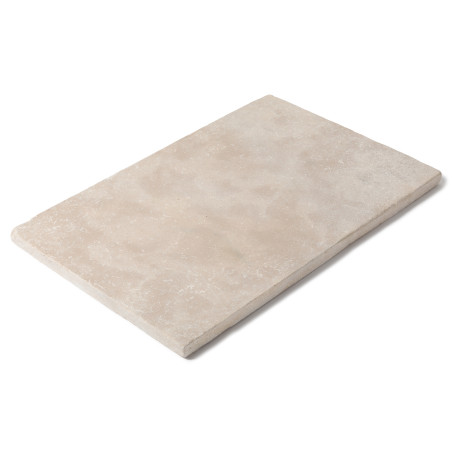 Dessus de marche pierre naturelle Atlas Beige 75x50x3 cm Bord Droit