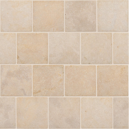 Pavé pierre naturelle Atlas Beige 15x15x1,5 cm Vieilli