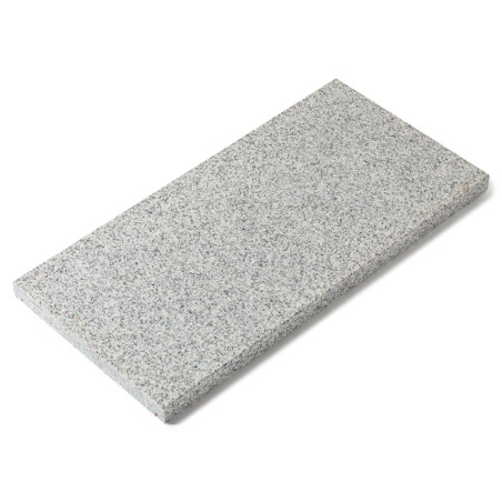 Margelle de piscine pierre naturelle Granit Gris Clair 60x30x3 cm Bord Droit