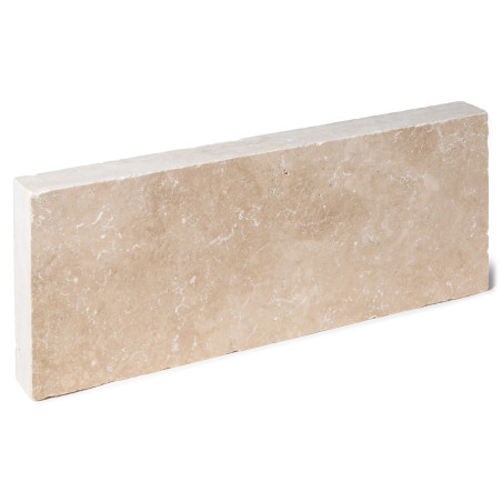 Bordure de jardin en pierre naturelle Travertin Beige Nuancé 50x20x5 cm