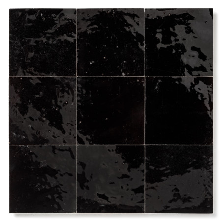 Zellige Marocain Noir Café 9x9 cm (lot de 4,05 m²)